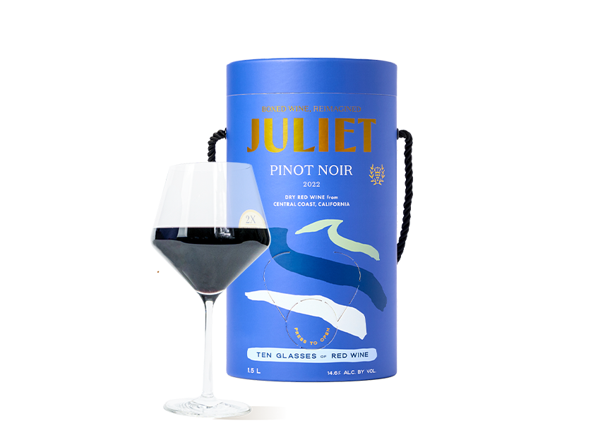 Juliet Infuses The Mediterranean Lifestyle Into Its Cylindrical Boxed Wines